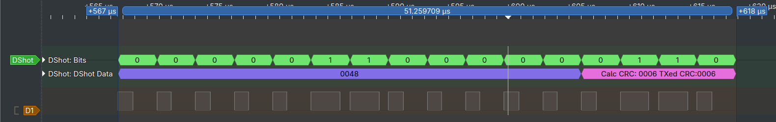 DShot300 Example Output